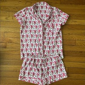 Roller Rabbit pink pajama set